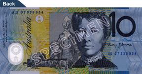 Australian $10 dollar Bill